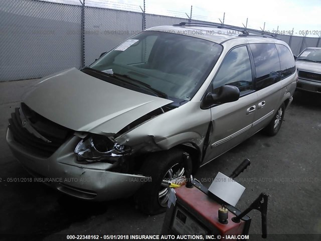 2A4GP54L16R851342 - 2006 CHRYSLER TOWN & COUNTRY TOURING GOLD photo 2