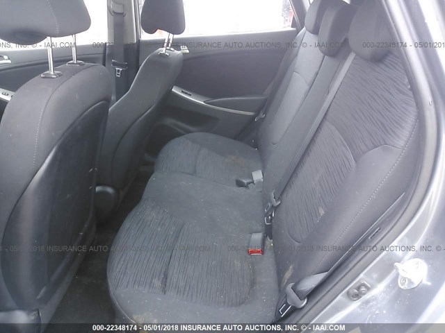 KMHCT5AEXHU307414 - 2017 HYUNDAI ACCENT SE GRAY photo 8