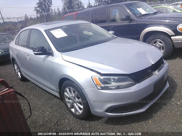 3VWDZ7AJ2BM379572 - 2011 VOLKSWAGEN JETTA SE SILVER photo 1