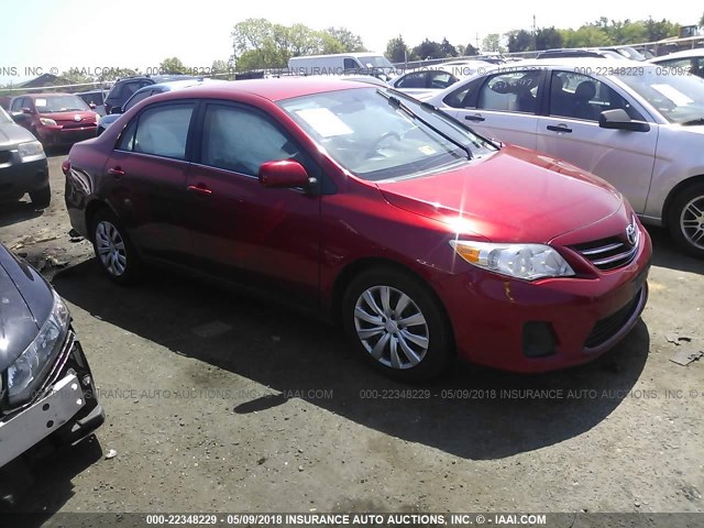 5YFBU4EE8DP158963 - 2013 TOYOTA COROLLA S/LE RED photo 1