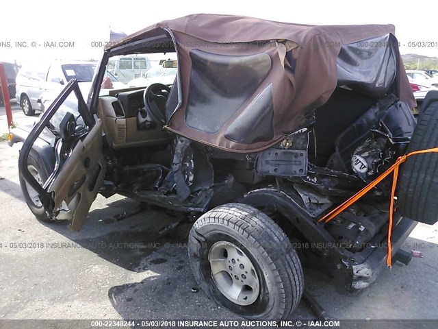 1J4FA49S52P739274 - 2002 JEEP WRANGLER / TJ SPORT BLACK photo 6