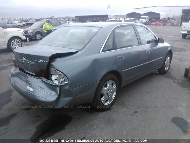 4T1BF28B73U326315 - 2003 TOYOTA AVALON XL/XLS GREEN photo 4