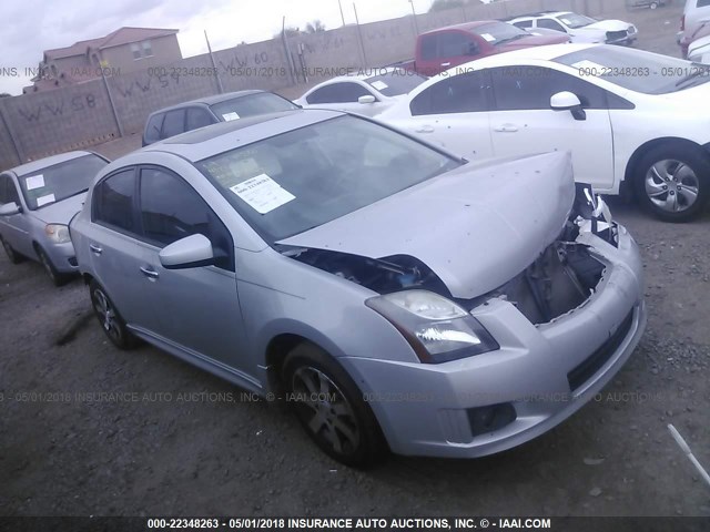 3N1AB6AP0CL695393 - 2012 NISSAN SENTRA 2.0/2.0S/SR/2.0SL SILVER photo 1