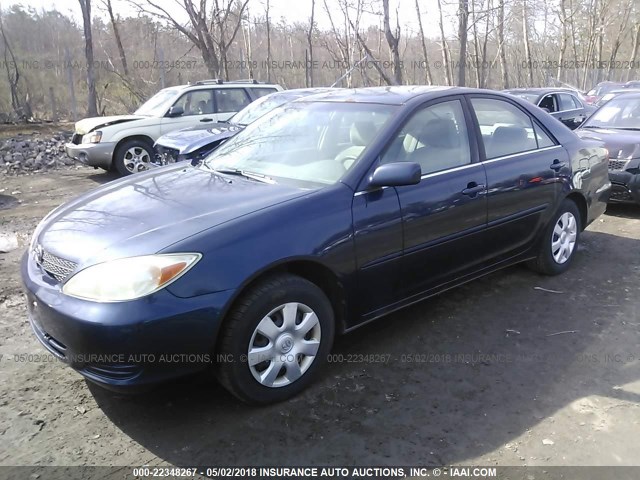 4T1BE32K43U161003 - 2003 TOYOTA CAMRY LE/XLE/SE მუქი ლურჯი ფოტო 2