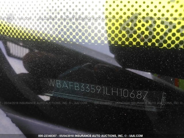 WBAFB33591LH10687 - 2001 BMW X5 4.4I WHITE photo 9