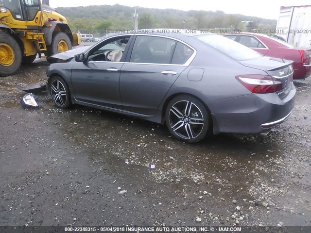 1HGCR2F11HA300779 - 2017 HONDA ACCORD SPORT SPECIAL EDITION GRAY photo 3