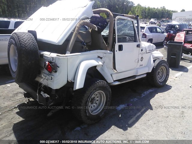 1J4FY49S5XP418578 - 1999 JEEP WRANGLER / TJ SAHARA WHITE photo 4