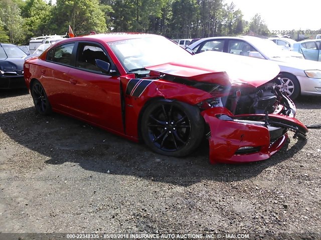 2C3CDXCT8GH258437 - 2016 DODGE CHARGER R/T RED photo 1