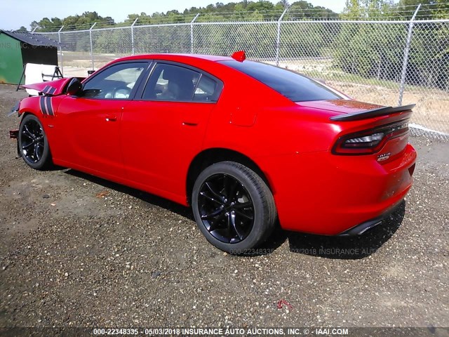 2C3CDXCT8GH258437 - 2016 DODGE CHARGER R/T RED photo 3