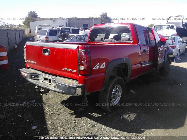 1GCHK23U45F849320 - 2005 CHEVROLET SILVERADO K2500 HEAVY DUTY RED photo 4