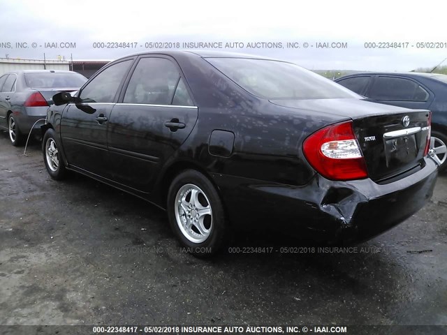4T1BE30K63U175052 - 2003 TOYOTA CAMRY LE/XLE/SE 黑色 照片 3
