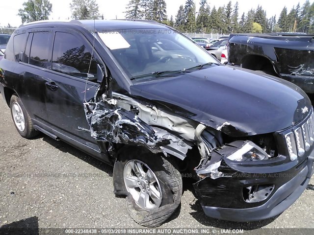 1C4NJCEA7GD766896 - 2016 JEEP COMPASS LATITUDE 黑色 照片 1