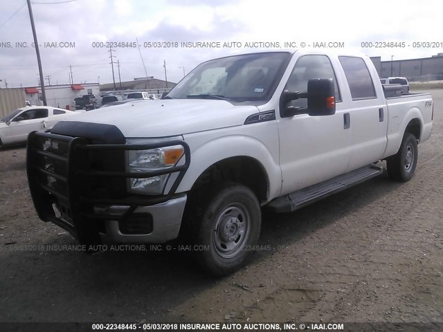 1FT7W2B68FEA46052 - 2015 FORD F250 SUPER DUTY WHITE photo 2