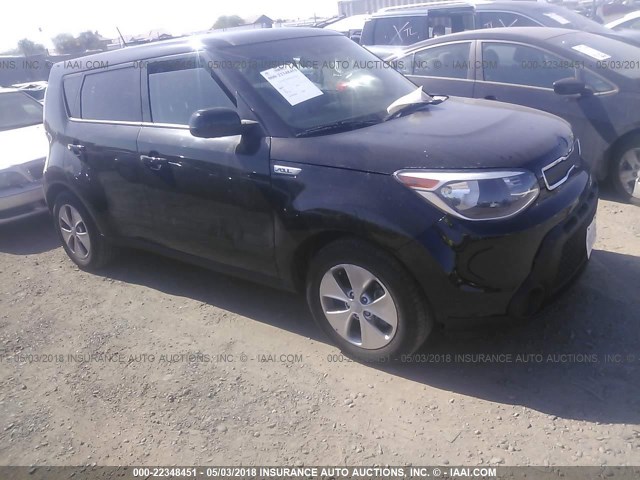 KNDJN2A27G7313064 - 2016 KIA SOUL BLACK photo 1