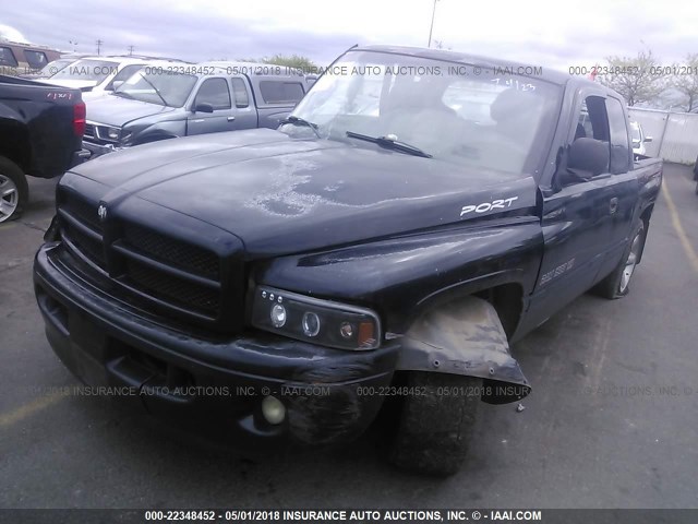 3B7HC13Z41G172085 - 2001 DODGE RAM 1500 BLACK photo 2