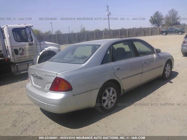 4T1BF28BX2U215367 - 2002 TOYOTA AVALON XL/XLS SILVER photo 4