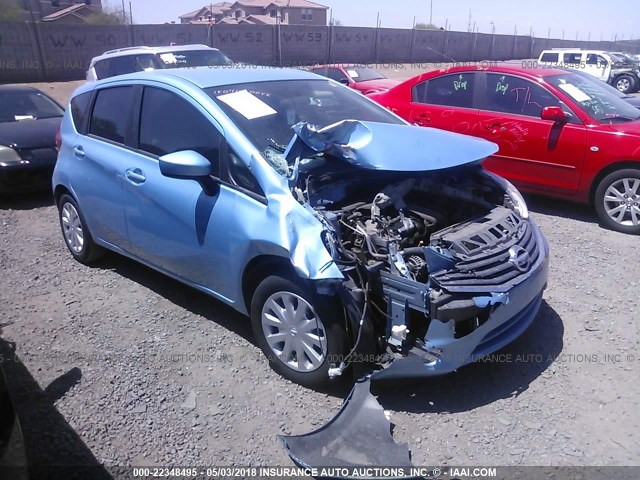 3N1CE2CP2FL377723 - 2015 NISSAN VERSA NOTE S/S PLUS/SV/SL/SR Light Blue photo 1