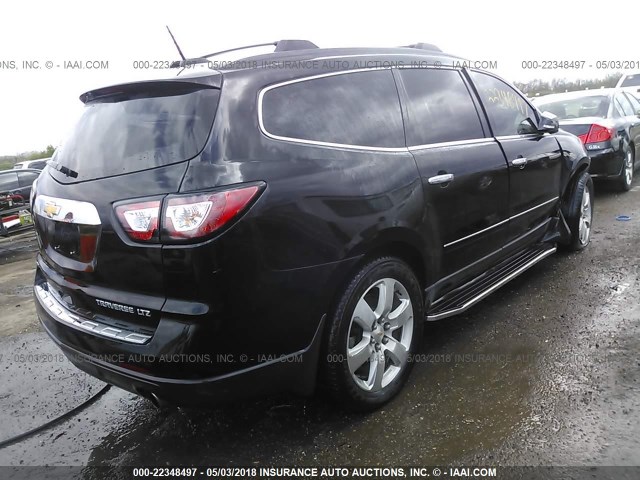 1GNKVJKD6GJ237197 - 2016 CHEVROLET TRAVERSE LTZ BLACK photo 4