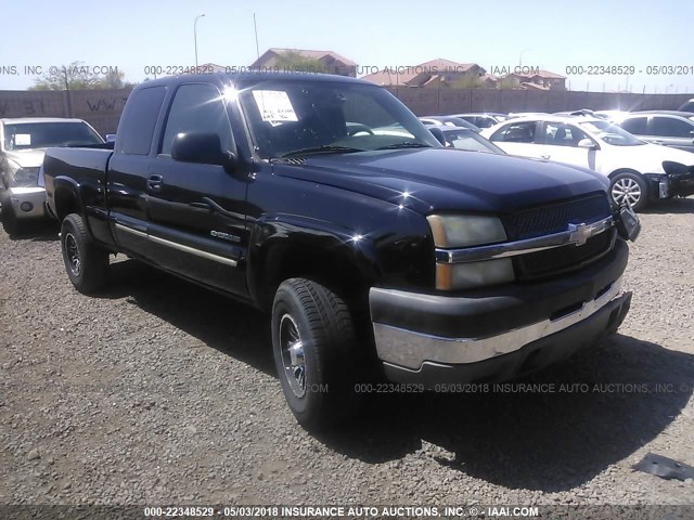 1GCHC29U04E374547 - 2004 CHEVROLET SILVERADO C2500 HEAVY DUTY BLACK photo 1