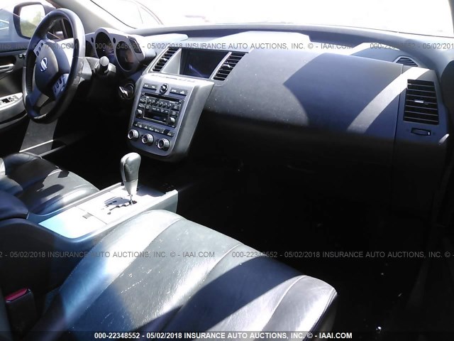 JN8AZ08T83W114956 - 2003 NISSAN MURANO SL/SE GRAY photo 5