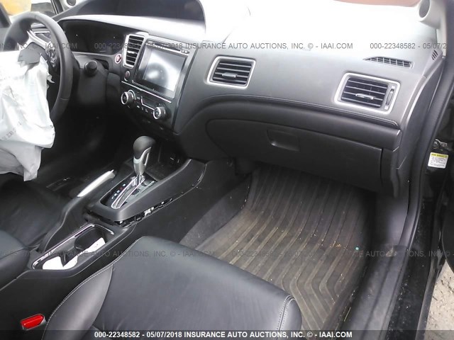 19XFB2F97FE241589 - 2015 HONDA CIVIC EXL BLACK photo 5