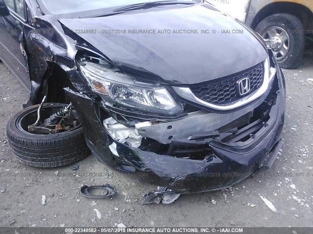 19XFB2F97FE241589 - 2015 HONDA CIVIC EXL BLACK photo 6