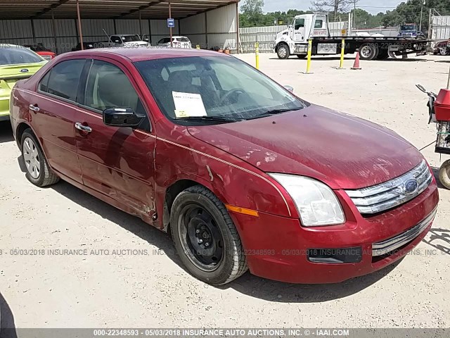 3FAHP06Z18R220754 - 2008 FORD FUSION S RED photo 1
