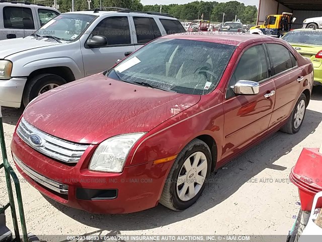 3FAHP06Z18R220754 - 2008 FORD FUSION S RED photo 2
