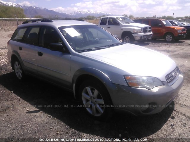 4S4BP61C877329350 - 2007 SUBARU LEGACY OUTBACK 2.5I SILVER photo 1