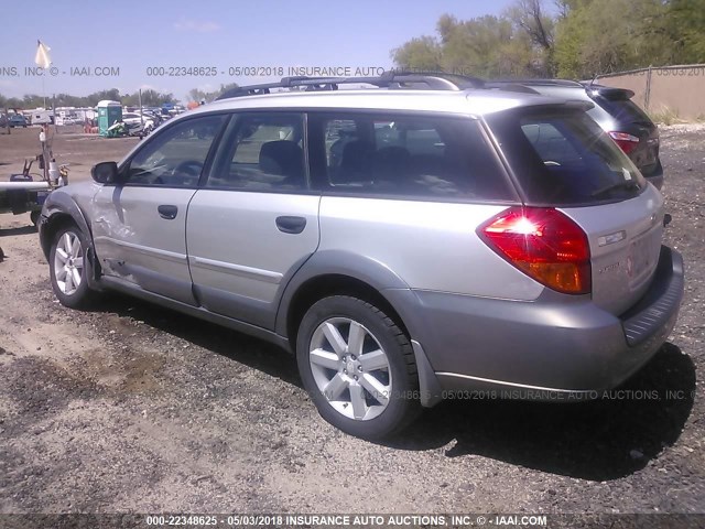 4S4BP61C877329350 - 2007 SUBARU LEGACY OUTBACK 2.5I SILVER photo 3