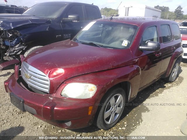 3GNDA13D38S567236 - 2008 CHEVROLET HHR LS RED photo 2