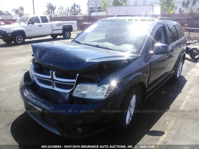 3C4PDCBB1DT668580 - 2013 DODGE JOURNEY SXT BLUE photo 2