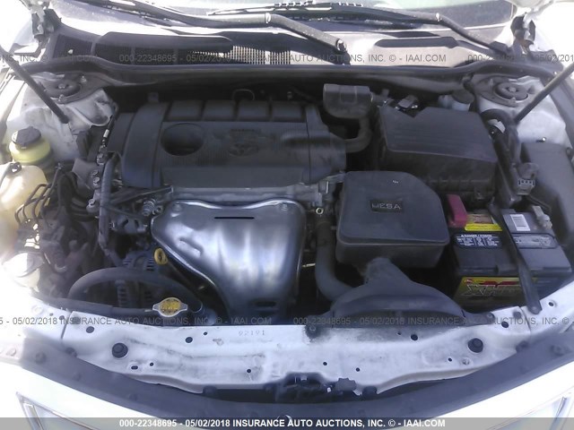 4T1BF3EK9BU588295 - 2011 TOYOTA CAMRY SE/LE/XLE WHITE photo 10