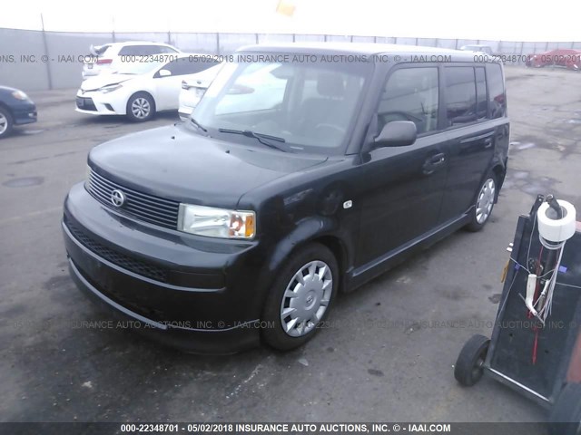 JTLKT324664110168 - 2006 TOYOTA SCION XB BLACK photo 2