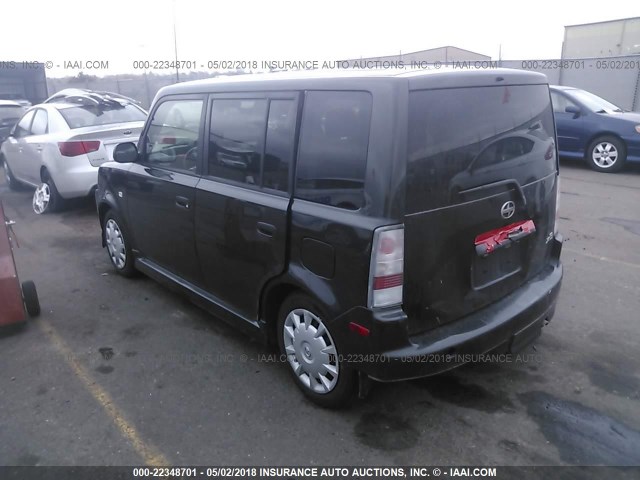 JTLKT324664110168 - 2006 TOYOTA SCION XB BLACK photo 3