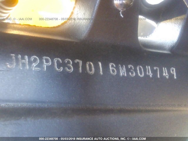 JH2PC37016M304749 - 2006 HONDA CBR600 RR 橙色 照片 10