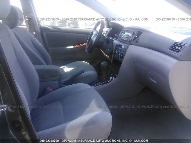 1NXBR32E58Z045587 - 2008 TOYOTA COROLLA CE/LE/S GRAY photo 5