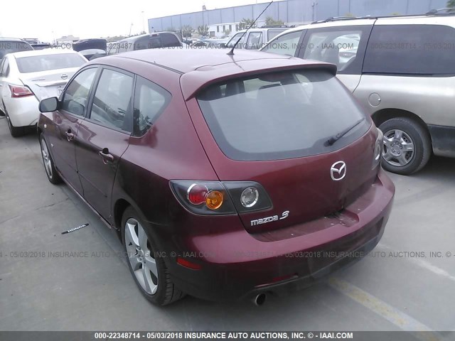 JM1BK344661415974 - 2006 MAZDA 3 HATCHBACK RED photo 3