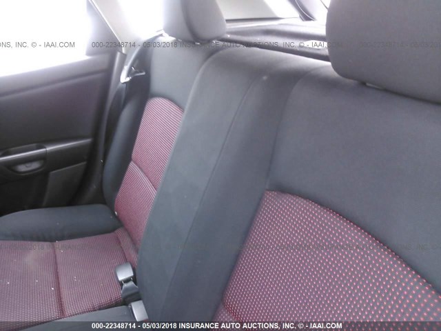 JM1BK344661415974 - 2006 MAZDA 3 HATCHBACK RED photo 8