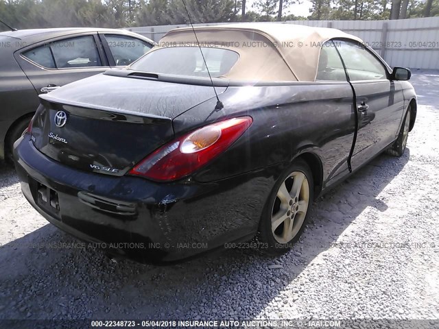 4T1FA38P46U082595 - 2006 TOYOTA CAMRY SOLARA SE/SLE შავი ფოტო 4
