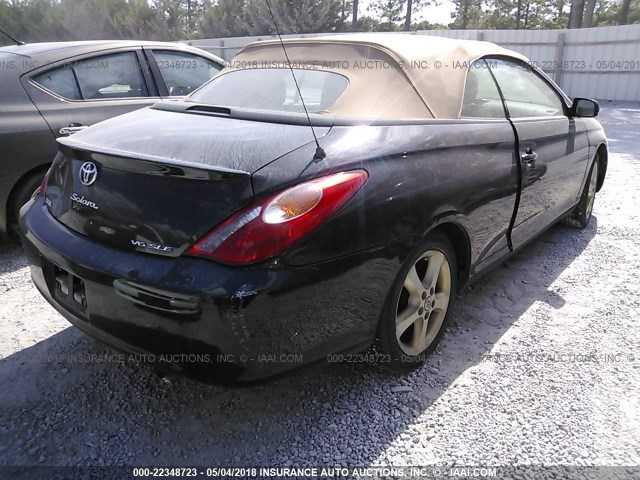 4T1FA38P46U082595 - 2006 TOYOTA CAMRY SOLARA SE/SLE BLACK photo 4