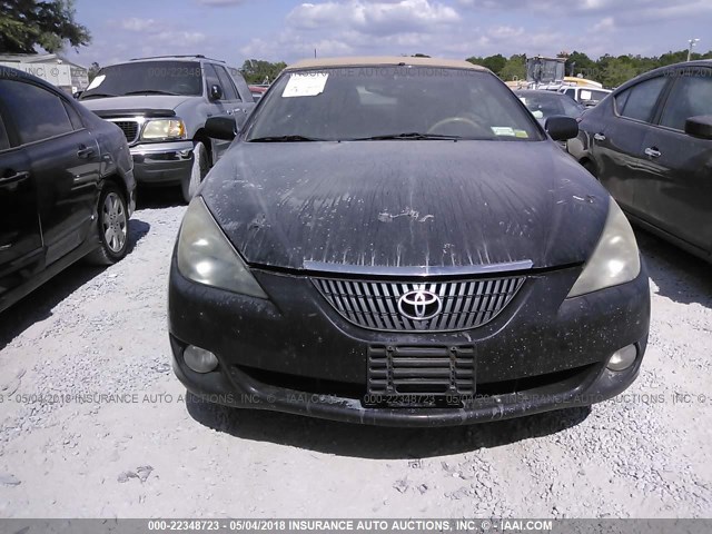 4T1FA38P46U082595 - 2006 TOYOTA CAMRY SOLARA SE/SLE BLACK photo 6