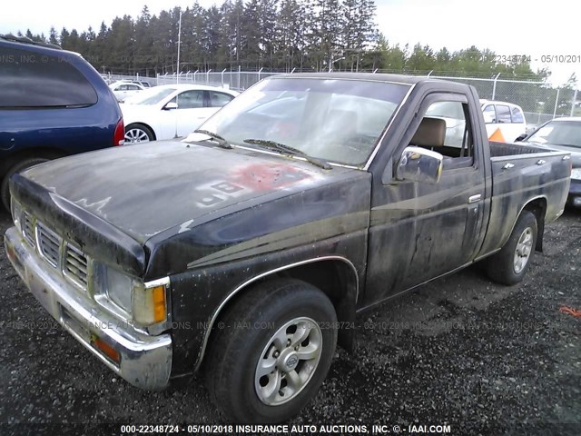 1N6SD11S3VC427355 - 1997 NISSAN TRUCK XE BLACK photo 2