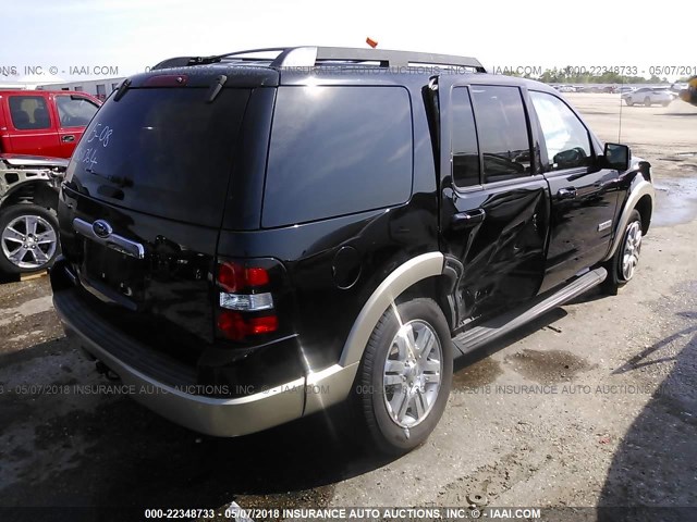 1FMEU64E68UA45771 - 2008 FORD EXPLORER EDDIE BAUER BLACK photo 4