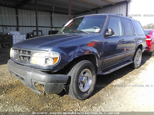 1FMZU63E41ZA73838 - 2001 FORD EXPLORER XLT BLUE photo 2