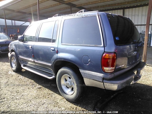 1FMZU63E41ZA73838 - 2001 FORD EXPLORER XLT BLUE photo 3