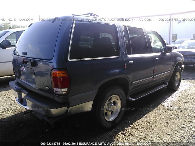 1FMZU63E41ZA73838 - 2001 FORD EXPLORER XLT BLUE photo 4