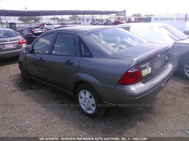 1FAFP34N87W280356 - 2007 FORD FOCUS ZX4/S/SE/SES 灰色 照片 3