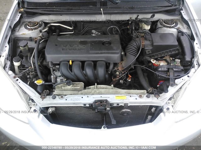 2T1LR32EX6C558207 - 2006 TOYOTA COROLLA MATRIX XR SILVER photo 10