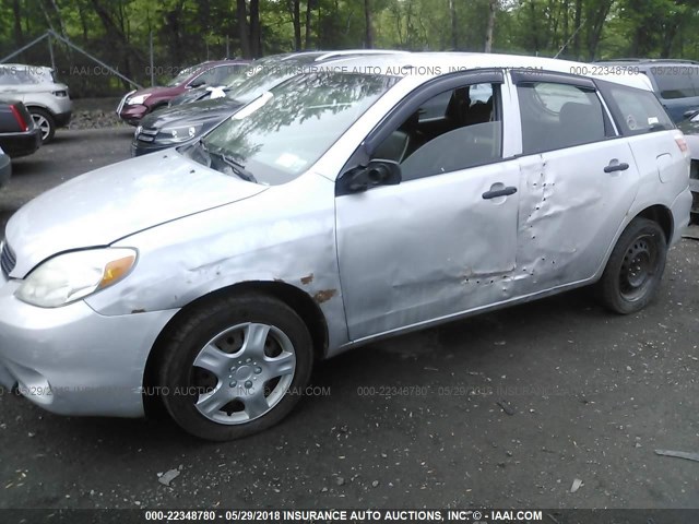 2T1LR32EX6C558207 - 2006 TOYOTA COROLLA MATRIX XR SILVER photo 6